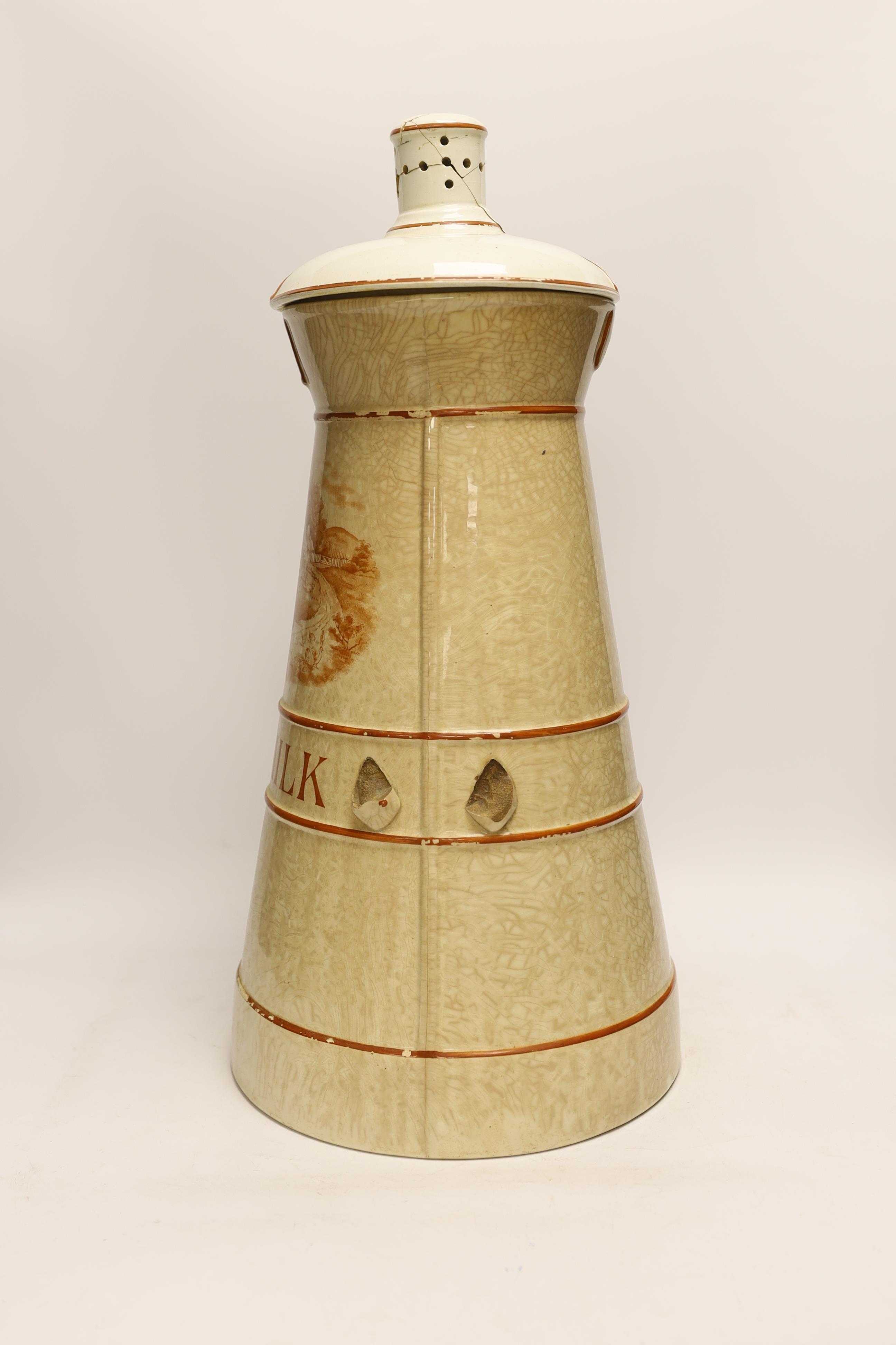 A Victorian Dairy Outfit Co. Ltd. Pure Milk churn, 51cm (a.f.)